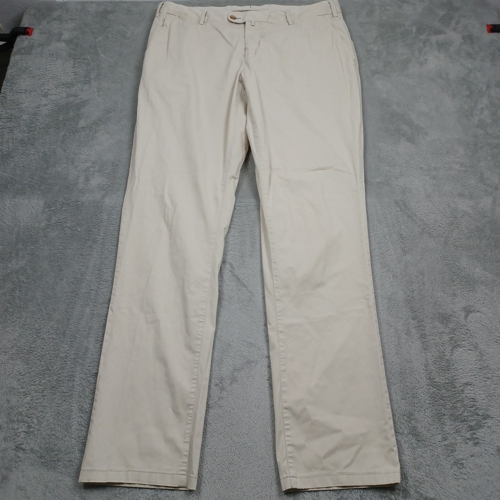 SuitSupply Pants Mens 36x34 Beige Porto Chino Pockets Preppy Straight